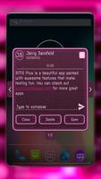 Neon Pink Glow SMS Screenshot 3