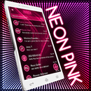 Mejor tema de Neon Pink para SMS Plus APK