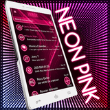 Best Neon Pink Theme for SMS Plus icône