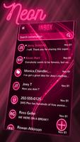 Best Neon Pink Theme for SMS Plus Affiche