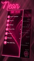 Best Neon Pink Theme for SMS Plus capture d'écran 1