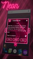 Best Neon Pink Theme for SMS Plus capture d'écran 3
