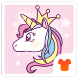 Tema bonito do Unicorn ícone