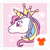 Cartoon Theme - Cute Unicorn icône