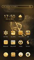 Glitter Golden - Butterfly Theme for Android ポスター