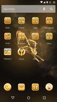 Glitter Golden - Butterfly Theme for Android capture d'écran 1