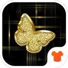 Gold Butterfly Theme for Android Free icon