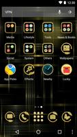 Gold Butterfly Theme for Android Free capture d'écran 1