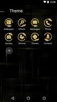 Gold Butterfly Theme for Android Free capture d'écran 2