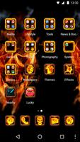 Hell Skull Fire 3D Theme ảnh chụp màn hình 1