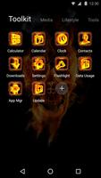 Hell Skull Fire 3D Theme ảnh chụp màn hình 2