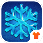 Winter Crystal Snowflake Theme icône