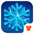 Winter Crystal Snowflake Theme आइकन