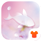 Icona Rain Drops Theme - Love Pink Flower