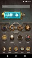 Steampunk 3D Launcher Affiche