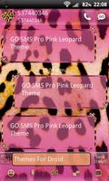 Pink Leopard Theme for GO SMS-poster