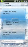 Winter Mountain for GO SMS Pro स्क्रीनशॉट 1