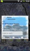 Winter Mountain for GO SMS Pro स्क्रीनशॉट 2