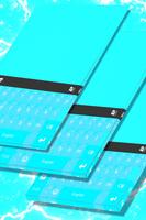 Aqua Blue Theme for Keyboard poster