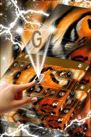 Fire Tiger Keyboard Theme screenshot 2