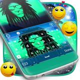 Rasta Blue Neon Keyboard Theme icon