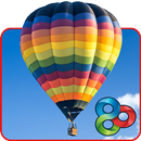 Hot air balloon Launcher Theme aplikacja