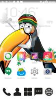 Weed Toucan GO Launcher Theme स्क्रीनशॉट 1