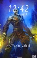 Lock screen - kratos & for gods war capture d'écran 2