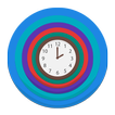 Multicolor Analog Clock Widget