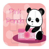Pink Panda Keyboard Themes icône