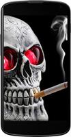 Poster Smoking Skull