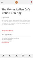 The Moltos Italian Cafe Online Ordering poster