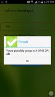 Blood Type Calculator capture d'écran 1