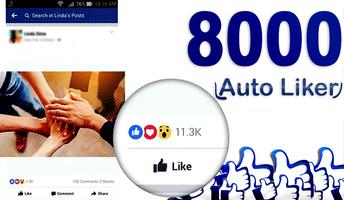 +8000 Liker : Unlimited Likes Auto Liker tips poster