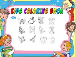 butterfly coloring book 360 poster