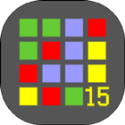 Пятнашки Colors and 15-puzzle (логический пазл) icône