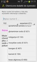 Chemiczne dodatki do żywności screenshot 1