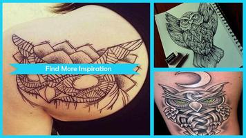 برنامه‌نما Unique Owl Tattoo Design عکس از صفحه