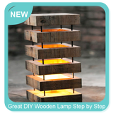 Grande lampe en bois bricolage étape par étape icône