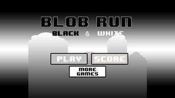 Blob Run: Black&White Edition Affiche