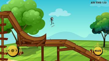 Stickman Big Air Skateboarding скриншот 1