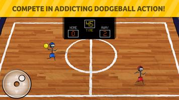 Stickman 1-on-1 Dodgeball Affiche