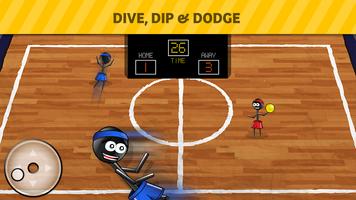 Stickman 1-on-1 Dodgeball تصوير الشاشة 1