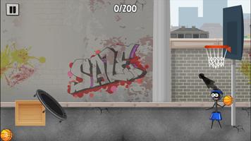 Stickman Trick Shot Basketball постер