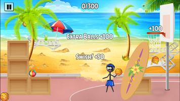 Stickman Trick Shot Basketball скриншот 2