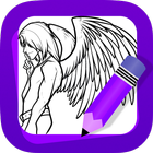 Learn How to Draw Angel Wings أيقونة
