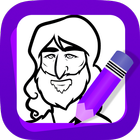 Learn How to Draw Jesus أيقونة
