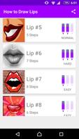 Learn How to Draw Lips capture d'écran 1