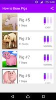 Learn How to Draw Pigs Affiche