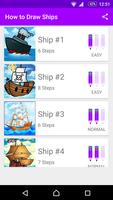 Learn How to Draw Ships постер